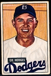 1951 Bowman Bb- #7 Gil Hodges, Dodgers