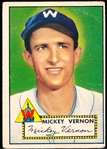 1952 Topps Bb- #106 Mickey Vernon, Washington