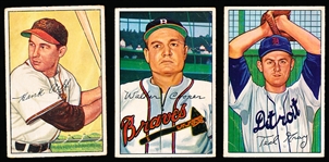 1952 Bowman Bb- 21 Cards