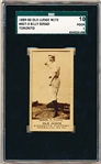 1889-90 N172 Old Judge Baseball- #407-3 Billy Serad, Toronto- SGC 10 (Poor 1)– Throwing Ball Pose