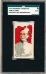 1911 T206 Bb- Ty Cobb, Detroit- Portrait, Red Background- SGC A (Authentic)- Piedmont 460 Back