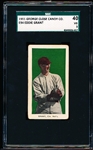 1911 E94 George Close Candy Co.- Eddie Grant, Cin Natl- Dark Green Background- SGC 40 (Vg 3)