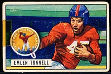 1951 Bowman Fb- #91 Em Tunnell, Giants RC
