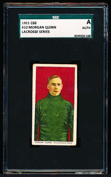 1911 C60 Lacrosse Series #10 Morgan Quinn- SGC A (Authentic)