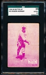 1934-36 Batter Up Bb- #35 Rogers Hornsby, Browns- SGC 35(Good+ 2.5)- Pinkish/Purple color
