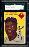 1954 Topps Bb- #10 Jackie Robinson, Dodgers- SGC 40 (Vg 3)