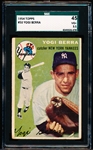 1954 Topps Bb- #50 Yogi Berra, Yankees- SGC 45 (Vg+ 3.5)
