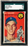 1954 Topps Bb- #201 Al Kaline, Tigers- SGC 45 (Vg+ 3.5)