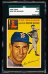 1954 Topps Bb- #250 Ted Williams, Red Sox- SGC 50 (Vg-Ex 4)
