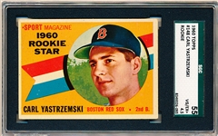 1960 Topps Baseball- #148 Carl Yastrzemski Rookie!- SGC 55 (Vg-Ex+ 4.5)