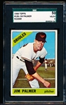 1966 Topps Baseball- #126 Jim Palmer, Orioles- SGC 50 (Vg-Ex 4)