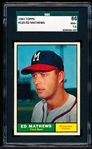 1961 Topps Baseball- #120 Ed Mathews, Braves- SGC 86 (NM+ 7.5)