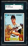 1967 Topps Baseball- #475 Jim Palmer, Orioles- SGC 86 (NM+ 7.5)