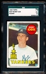1969 Topps Baseball- #237 Bobby Cox, Yankees- SGC 70 (EX+ 5.5)