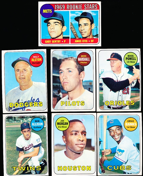 1969 Topps Baseball- 7 Diff