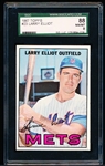 1967 Topps Baseball- #23 Larry Elliot, Mets- SGC 88 (Nm-Mt 8)