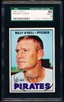 1967 Topps Baseball- #162 Billy O’Dell, Pirates- SGC 88 (Nm-Mt 8)