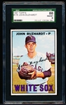 1967 Topps Baseball- #178 John Buzhardt, White Sox- SGC 88 (Nm-Mt 8)