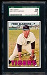 1967 Topps Baseball- #192 Fred Gladding, Tigers- SGC 88 (Nm-Mt 8)