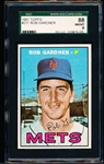 1967 Topps Baseball- #217 Rob Gardner, Mets- SGC 88 (Nm-Mt 8)