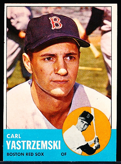 1963 Topps Bb- #115 Carl Yastrzemski, Red Sox