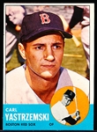 1963 Topps Bb- #115 Carl Yastrzemski, Red Sox