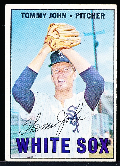 1967 Topps Bb- #609 Tommy John, White Sox- Hi# 