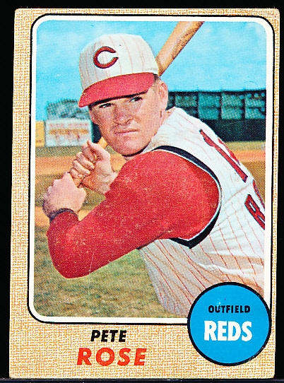 1968 Topps Bb- #230 Pete Rose, Reds
