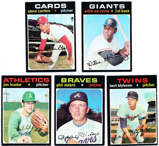 1971 Topps Bb- 5 Diff