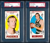 1969-70 Topps Basketball- 2 PSA Graded Cards- #31 D. Van Arsdale PSA NM 7 (60/40)