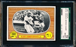 1967 Topps Baseball- #153 World Series “Blair’s Homer Defeats L.A.”- SGC 92 (Nm-Mt+ 8.5)
