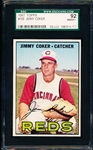 1967 Topps Baseball- #158 Jimmy Coker, Reds- SGC 92 (Nm-Mt+ 8.5)