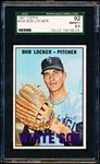1967 Topps Baseball- #338 Bob Locker, White Sox- SGC 92 (Nm-Mt+ 8.5)