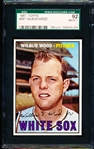 1967 Topps Baseball- #391 Wilbur Wood, White Sox- SGC 92 (Nm-Mt+ 8.5)
