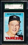 1967 Topps Baseball- #393 Jim Bouton, Yankees- SGC 88 (Nm-Mt 8)