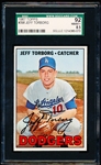 1967 Topps Baseball- #398 Jeff Torborg, Dodgers- SGC 92 (Nm-Mt+ 8.5)
