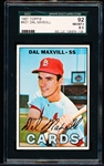 1967 Topps Baseball- #421 Dal Maxvill, Cards- SGC 92 (Nm-Mt+ 8.5)