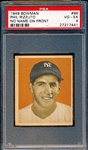 1949 Bowman Bb- #98 Phil Rizzuto, Yankees- No Name on Front- PSA Vg-Ex 4
