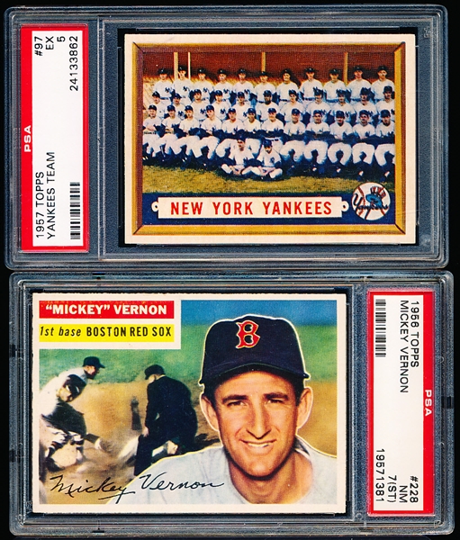 Two Diff PSA Graded Baseball Cards