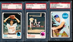 Three Baseball Cards- PSA Graded