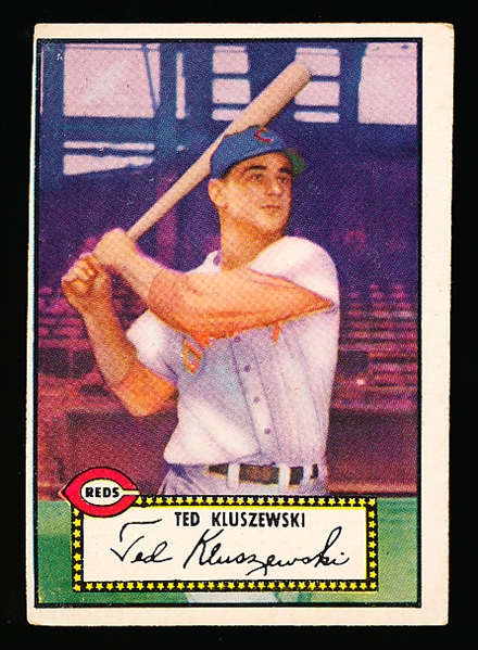 1952 Topps Bb- #29 Ted Kluszewski, Reds- Black Back