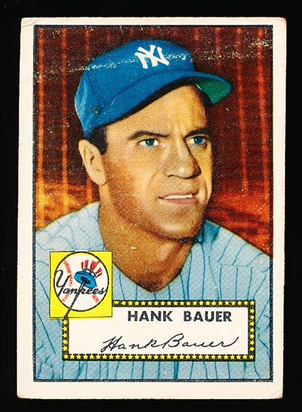 1952 Topps Bb- #215 Hank Bauer, Yankees