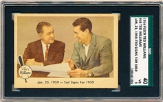 1959 Fleer “Ted Williams”- #68 Ted Signs- SGC 40 (Vg 3)