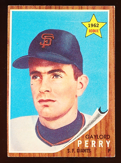 1962 Topps Bb- #199 Gaylord Perry Rookie!