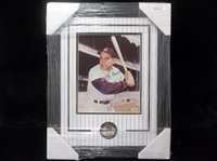 Autographed & Framed Yogi Berra 8” x 10” Photo Matted and Framed to 14-½” by 18-½”