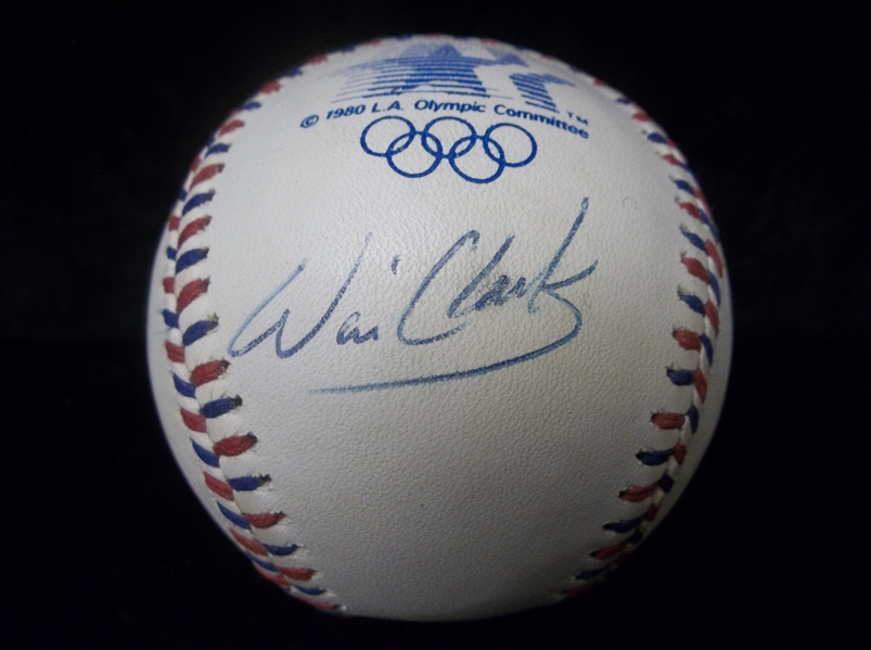 Autographed Will Clark Official 1984 Rawlings Olympic Bsbl- SGC Certified