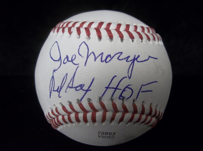 Autographed Joe Morgan (Red Sox Mgr.) Official Rawlings OLB1 Bsbl.- SGC Certified