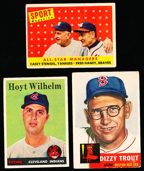 Five Diff Baseball Cards