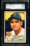 1952 Topps Baseball- #103 Cliff Mapes, Tigers- SGC 55 (Vg-Ex+ 4.5)