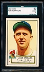 1952 Topps Baseball- #240 Jack Phillips, Pirates- SGC 50 (Vg-Ex 4)